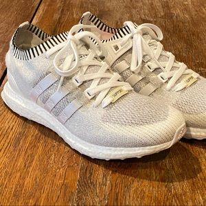 Adidas PrimeKnit White/Gray (Ultra Boost Sole) US Mens 9